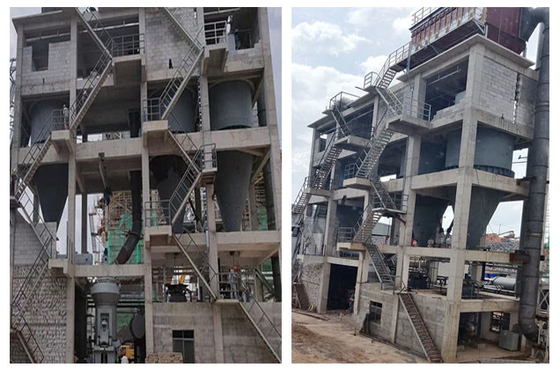 HVM แนวตั้งถ่านหินอะลูมิเนียมบดมิลล์ผงสายในโรงงานปูนซีเมนต์