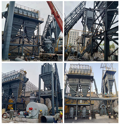 เครื่องบดผงอาหารดิบแนวตั้ง 85 - 730t/H ประหยัดพลังงาน สิ้นเปลืองน้อย