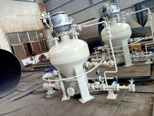 ระบบควบคุม PLC ระบบลำเลียงด้วยลมเฟสหนาแน่น 6 - 10 ม./วินาที