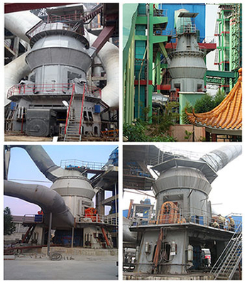 โรงสีดิบลูกกลิ้งแนวตั้งสำหรับแกนมอเตอร์ PLC หินปูนตะกรัน