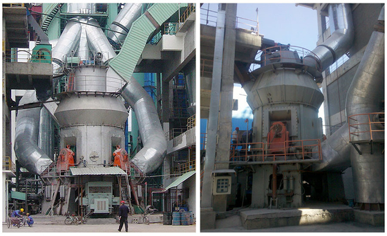 โรงสีดิบแนวตั้ง 85t / H สำหรับโรงงานบดแคลเซียมคาร์บอเนตตะกรันวัตถุดิบ